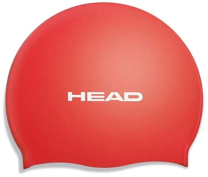 Plavecká čiapka Head Silicone Flat, červená