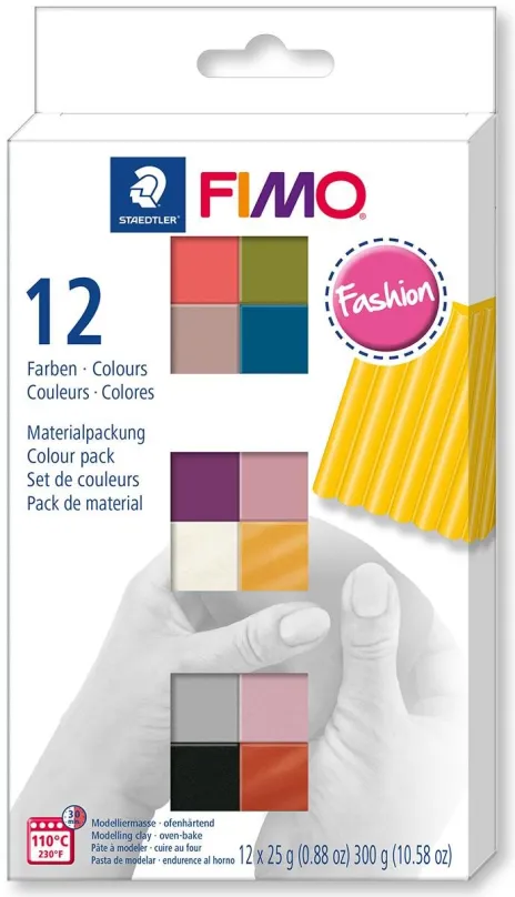 Modelovacia hmota FIMO soft sada 12 farieb 25 g FASHION