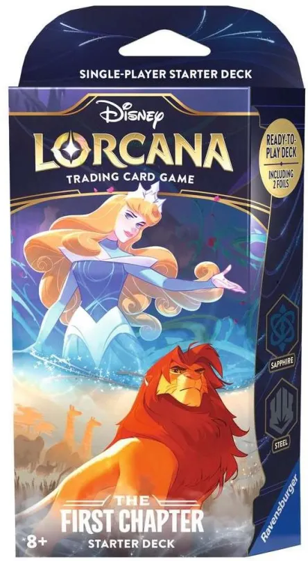 Zberateľské karty Disney Lorcana: First Chapter TCG Starter Deck Sapphire & Steel