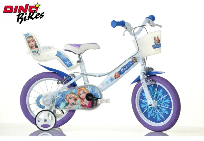 DINO Bikes - Detský bicykel 14"" Snow Queen 2022