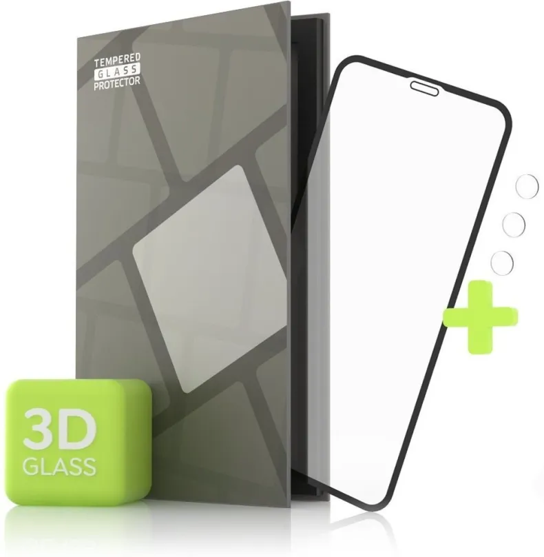 Ochranné sklo Tempered Glass Protector pre iPhone 11 Pro Max - 3D Case Friendly, Čierne + sklo na kameru