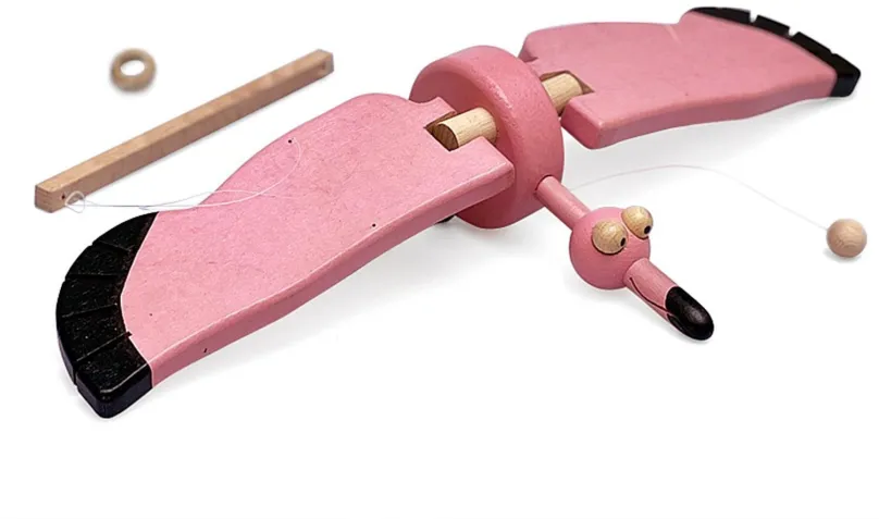 Interaktívna hračka Ulanik Bocian ružový dekoračka