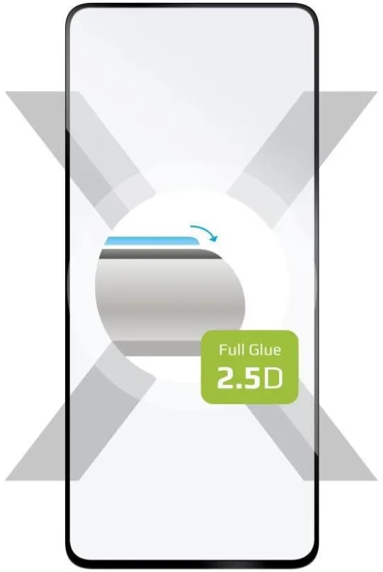 Ochranné sklo FIXED FullGlue-Cover pre Xiaomi Redmi Note 12 Pre čierne