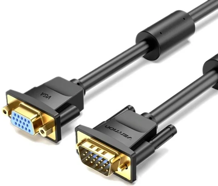 Video kábel Vention VGA Extension Cable 1.5m Black