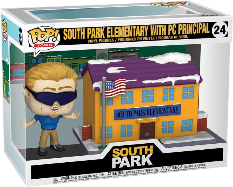 Funko POP Town: South Park S4-SP Elementary w/PC Principal