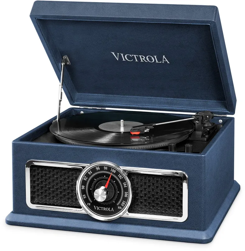 Gramofón Victrola VTA-810B modrý