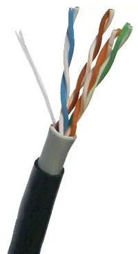 Sieťový kábel Datacom UTP drôt CAT5E PVC+PE 305m cievka čierny 2-OUTDOOR