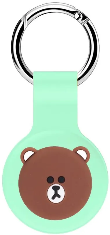 AirTag kľúčenka RhinoTech silikónové púzdro detské pre Apple AirTag - motív medveďa