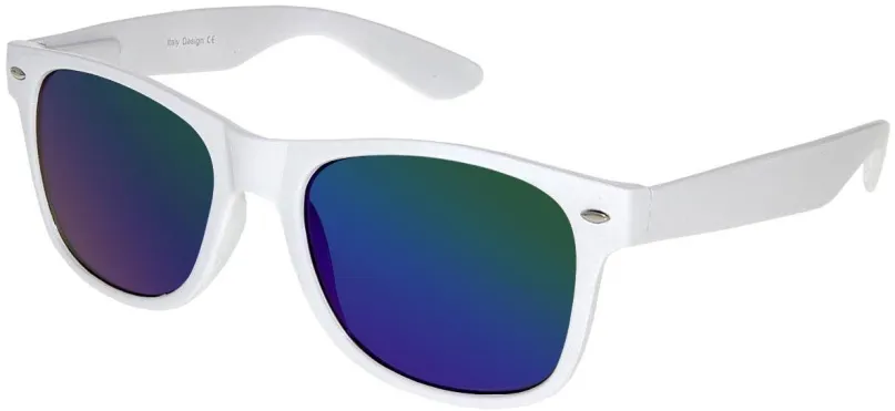 Slnečné okuliare VeyRey Slnečné okuliare Nerd zrkadlové modro-zelené sklá