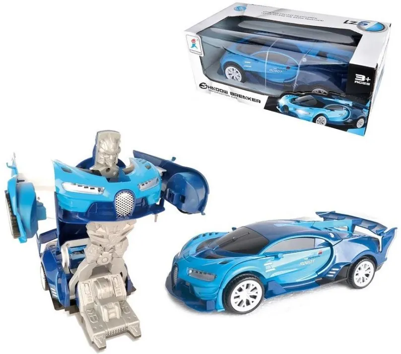 Auto Transformer modrý športiak