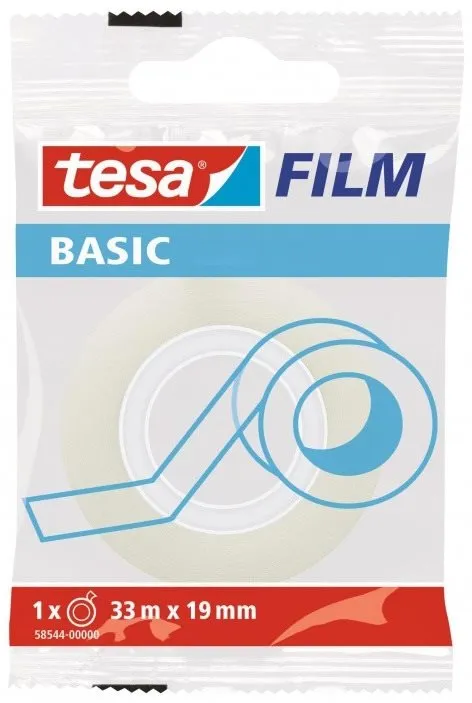 Lepiaca páska Tesa BASIC 19 mm x 33 m, transparentná