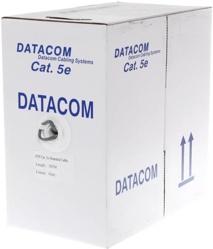 Sieťový kábel Datacom licna (lanko), CAT5E, FTP, 305m / box