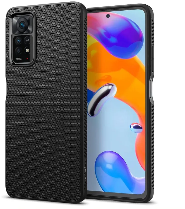 Kryt pre mobil Spigen Liquid Air Black Xiaomi Redmi Note 11 Pro 5G