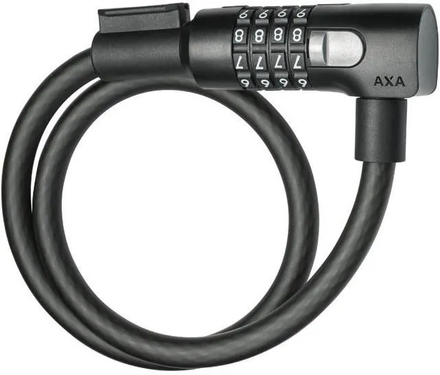 Zámok na bicykel AXA Cable Resolute C12 - 65 Code Mat black