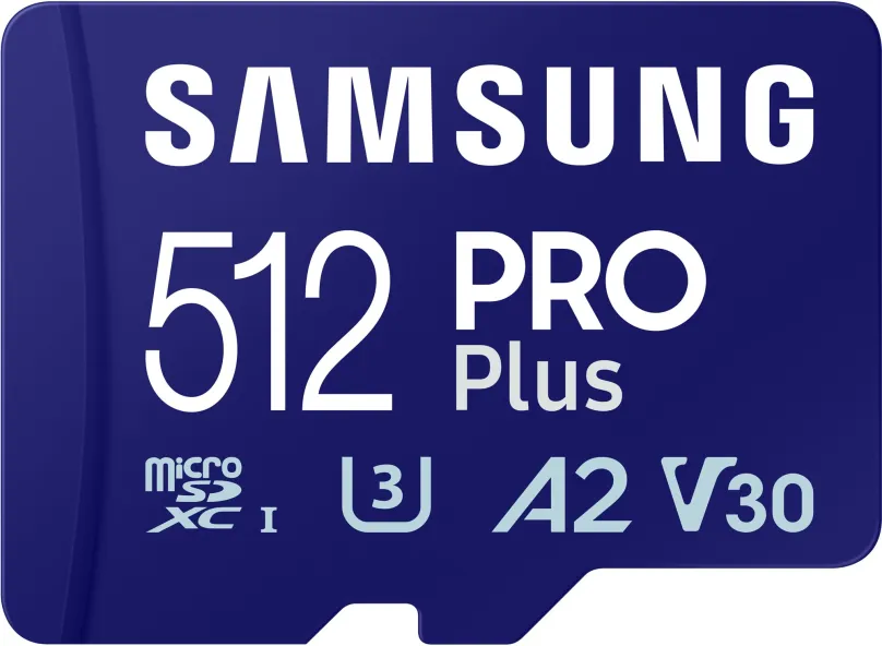 Pamäťová karta Samsung MicroSDXC 512GB PRO Plus + SD adaptér (2023)