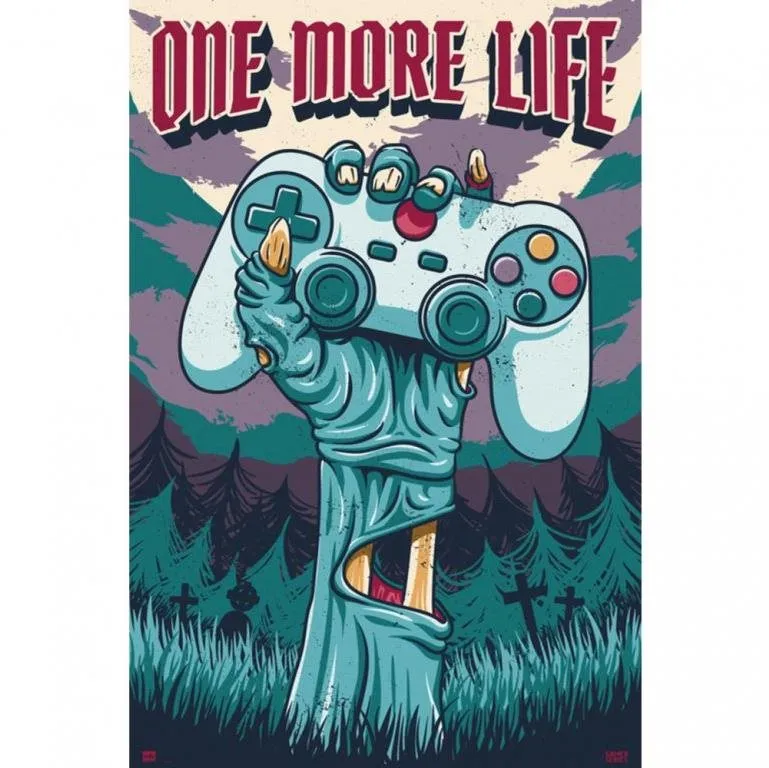 Plagát Gamer Zone - One More Life - plagát