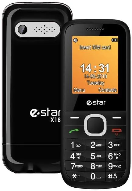 Mobilný telefón eSTAR X18 strieborný