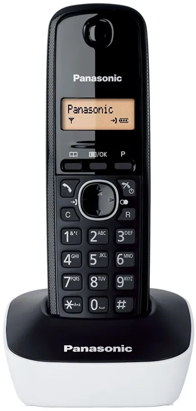 Telefón pre pevnú linku Panasonic KX-TG1611FXW White