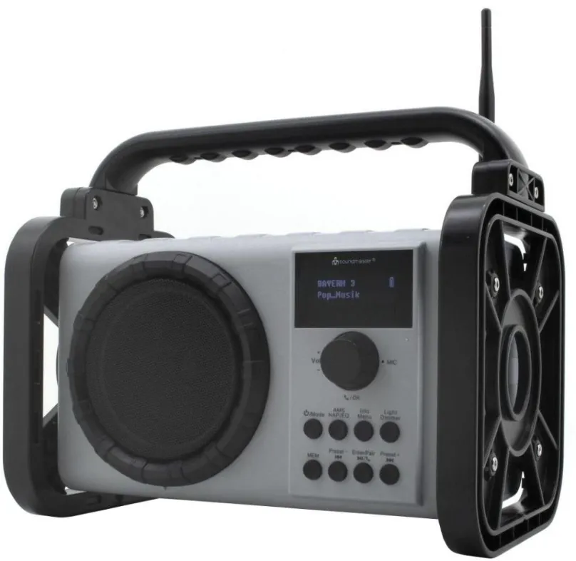 Rádio Soundmaster DAB80SG, klasické, prenosné, DAB+ a FM tuner, výkon 5 W, vstup 3,5 mm Ja