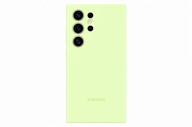 Kryt na mobil Samsung Galaxy S24 Ultra Silikónový zadný kryt Light Green