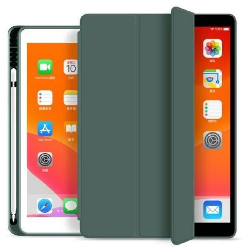 Púzdro na tablet Tech-Protect SC Pen púzdro na iPad 10.2'' 2019 / 2020 / 2021, tmavozelené