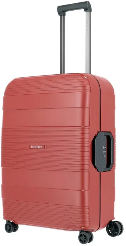 Cestovný kufor Travelite Korfu M Red