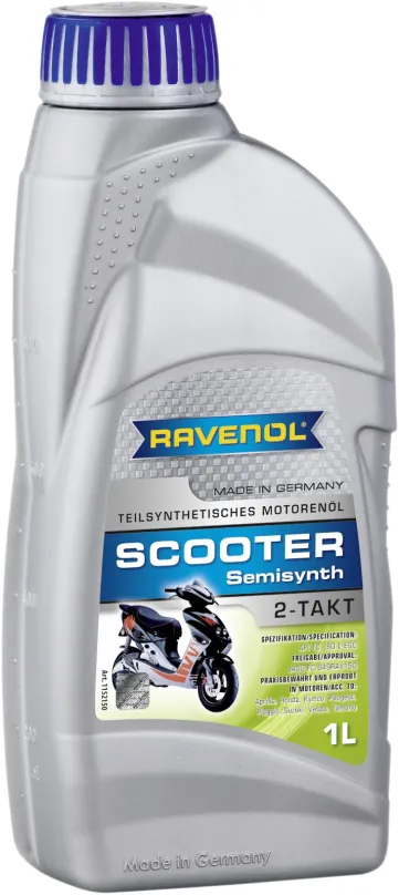 Motorový olej RAVENOL SCOOTER 2-Takt Teilsynth .; 1 L