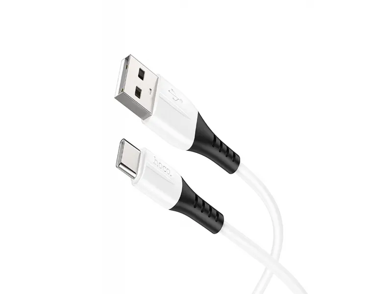 Hoco silikónový nabíjací / dátový kábel USB-C X82 1m biela
