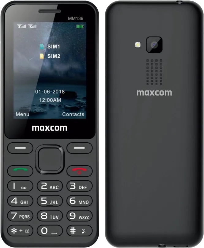Mobilný telefón Maxcom Classic MM139 čierna