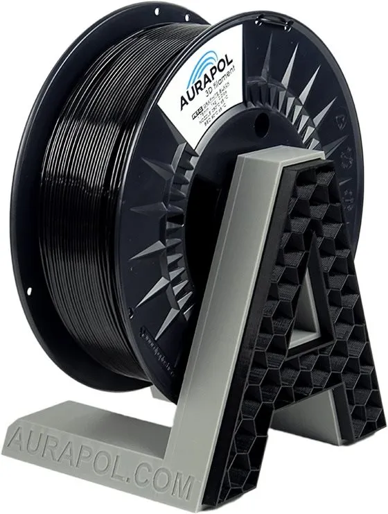 Filament AURAPOL PET-G Filament Grafitová čierna 1 kg 1,75 mm AURAPOL