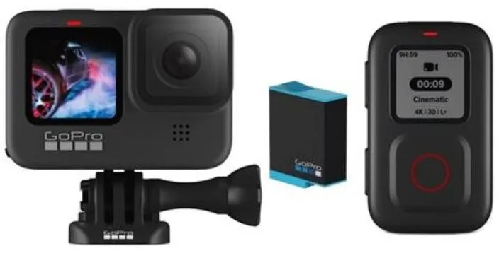 Outdoorová kamera GoPro HERO9 Black Bundle, so záznamom 5K/30fps, 4K/60, 1080p/240fps, sto