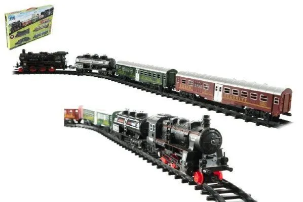 Vláčikodráha Vlak + 3 vagóny s koľajami