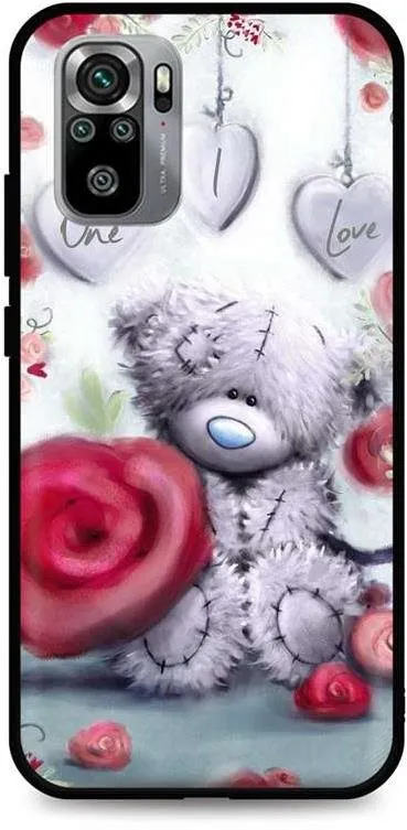 Kryt na mobil TopQ Xiaomi Redmi Note 10S silikón Teddy Bear 62297