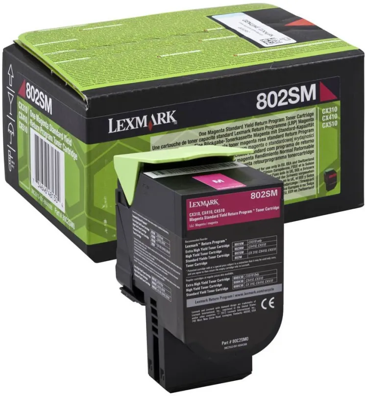 Toner LEXMARK 80C2SM0 purpurový