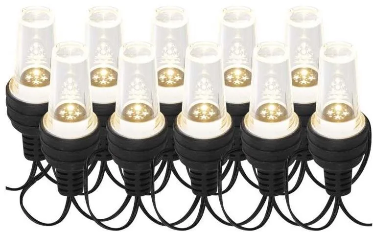 Svetelná reťaz EMOS LED svetelná reťaz – 10x párty žiarovky, 4,5 m, vonkajšia aj vnútorná, studená biela