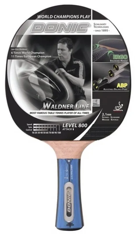 Raketa na stolný tenis Donic Waldner 800, Konkávne (FL)