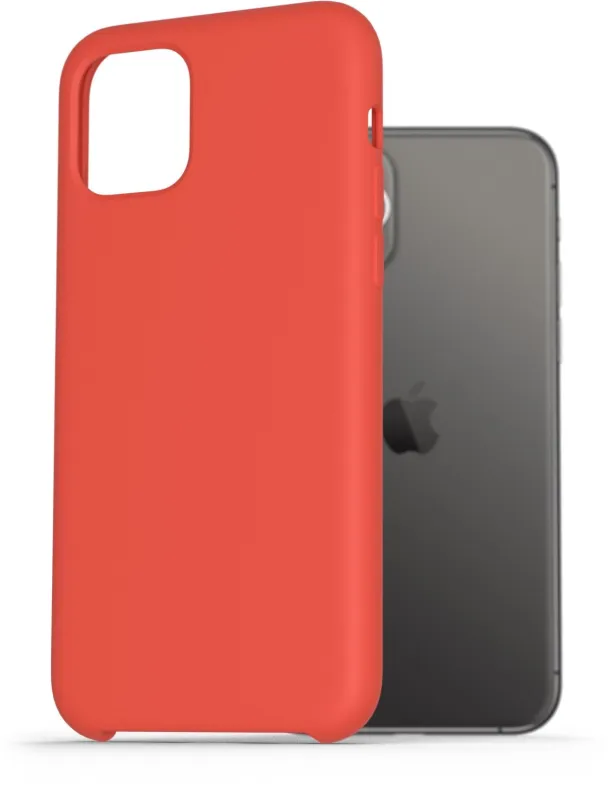 Kryt na mobil AlzaGuard Premium Liquid Silicone Case pre iPhone 11 Pre červené
