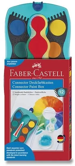 Vodovky FABER-CASTELL Connector Turquoise, 12 farieb
