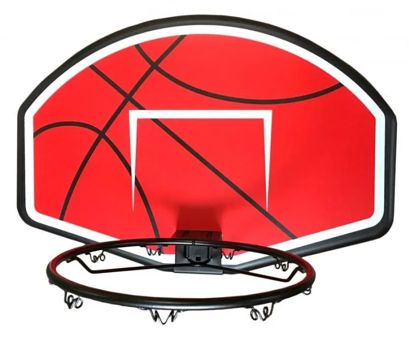 Basketbalový kôš Sedco kôš + sieťka 80*58cm červená