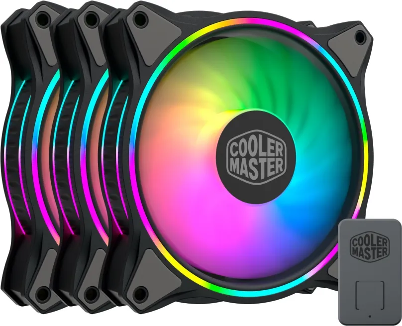 Ventilátor pre PC Cooler Master MASTERFAN MF120 HALO 3IN1, 120 x 25 mm, 650 RPM - 1800 RPM