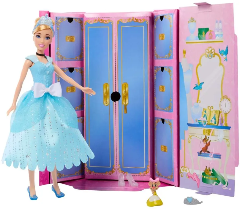 Bábika Disney Princess Bábika s kráľovskými šatami a doplnkami - Popoluška