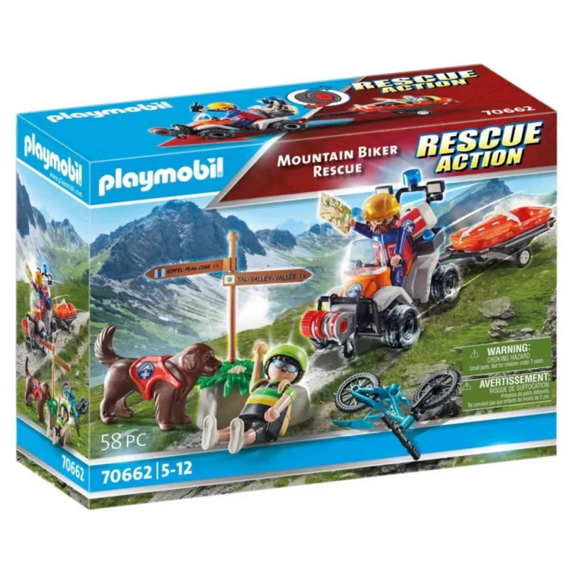 Playmobil 70662 Horský záchranár s cyklistom