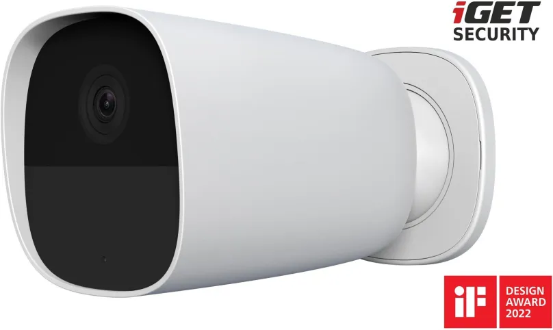 IP kamera iGET SECURITY EP26 White - WiFi batériová vonkajšia / vnútorná IP FullHD kamera samostatná a tiež pre al