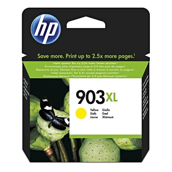 HP originálny ink T6M11AE, HP 903XL, yellow, 825str., 9.5ml, high capacity, HP Officejet 6962, Pro 6960,6961,6963,6964,6965,6966