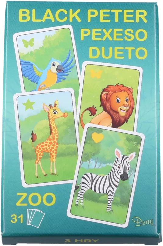 Kartová hra Čierny Peter zoo