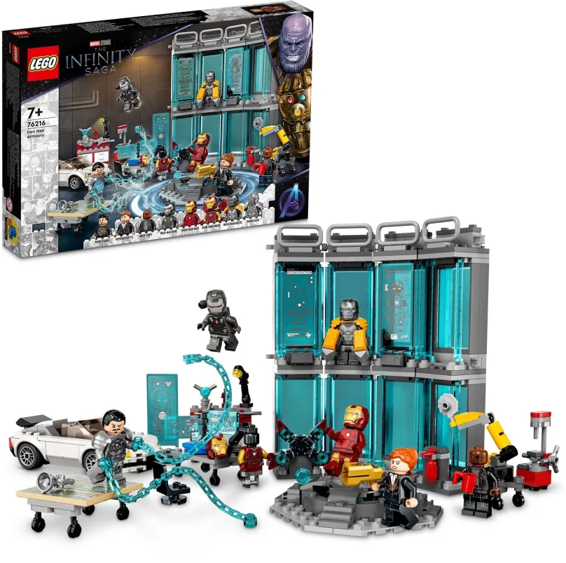 LEGO stavebnica LEGO® Marvel Avengers 76216 Zbrojnica Iron Mana