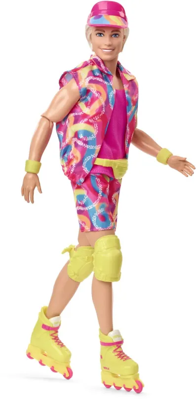 Bábika Barbie Ken vo filmovom oblečku na kolieskových korčuliach
