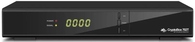 Set-top box AB CryptoBox 702T, DVB-T2/C (H.265/HEVC), Full HD, dekódovanie UNI čítačka, HD