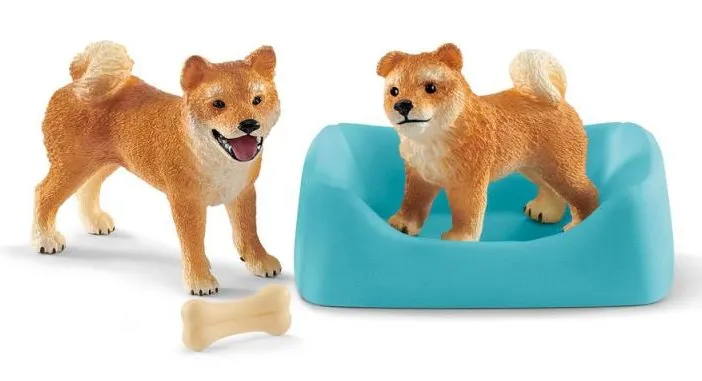 SCHLEICH Farm World® 42479 Matka a šteňa Shiba Inu