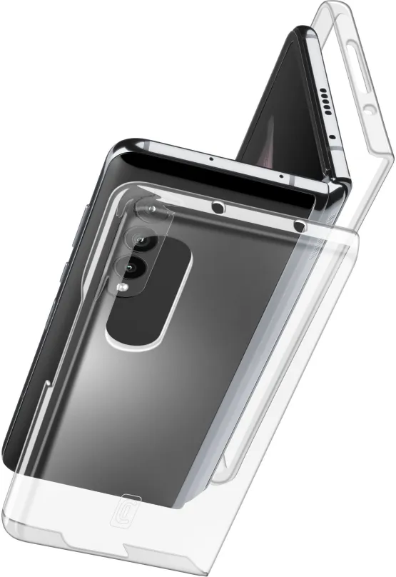Kryt na mobil Cellularline Clear Case pre Samsung Galaxy Z Fold4 číry